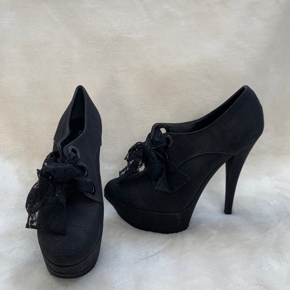 Casadei Laceup Platform Pumps